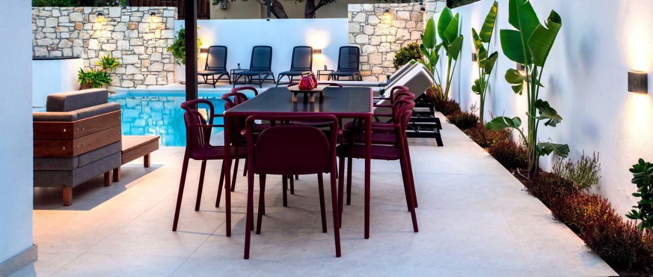 Avrilia Seaside Villa Heated Pool Almirída Kültér fotó