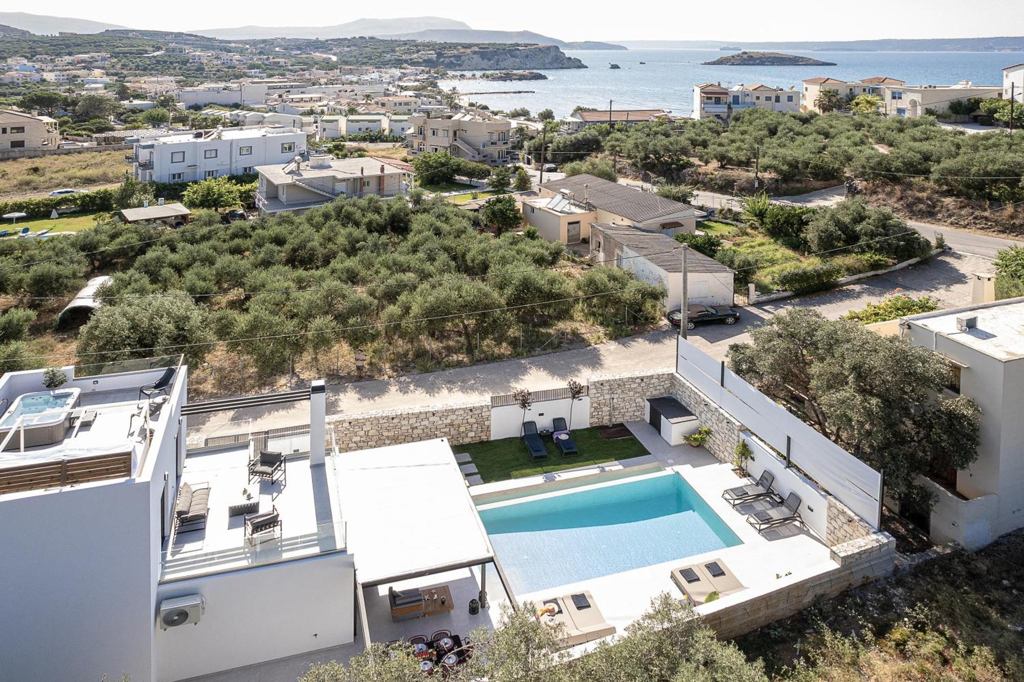Avrilia Seaside Villa Heated Pool Almirída Kültér fotó