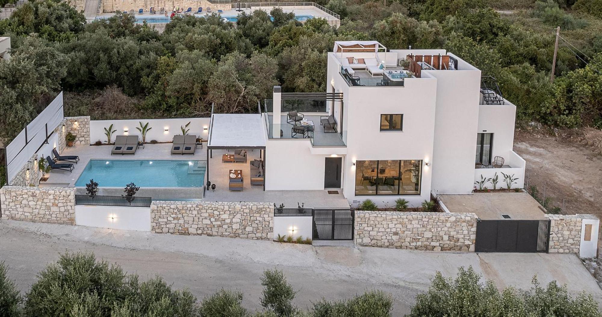 Avrilia Seaside Villa Heated Pool Almirída Kültér fotó