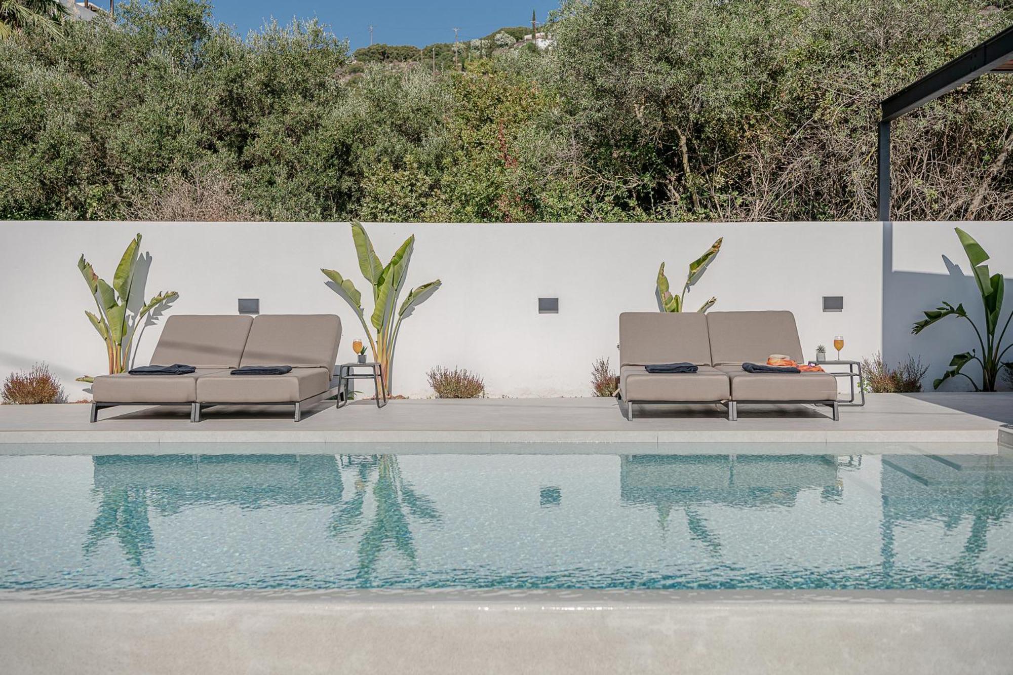 Avrilia Seaside Villa Heated Pool Almirída Kültér fotó